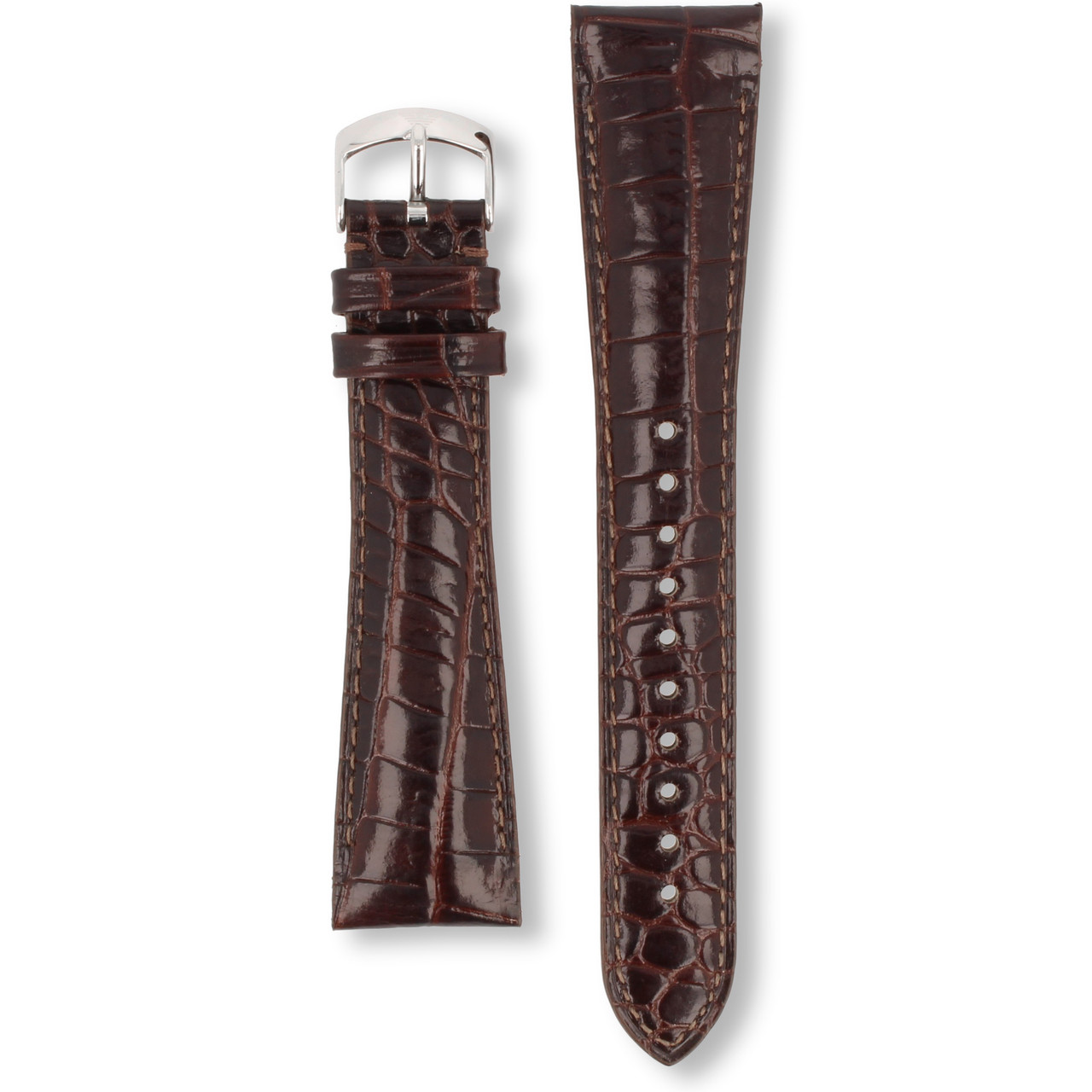 Armani Replacement Strap Brown Leather 22mm For AR0248 And AR0255