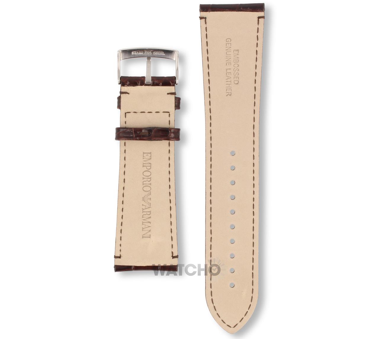 Emporio armani watches genuine clearance leather