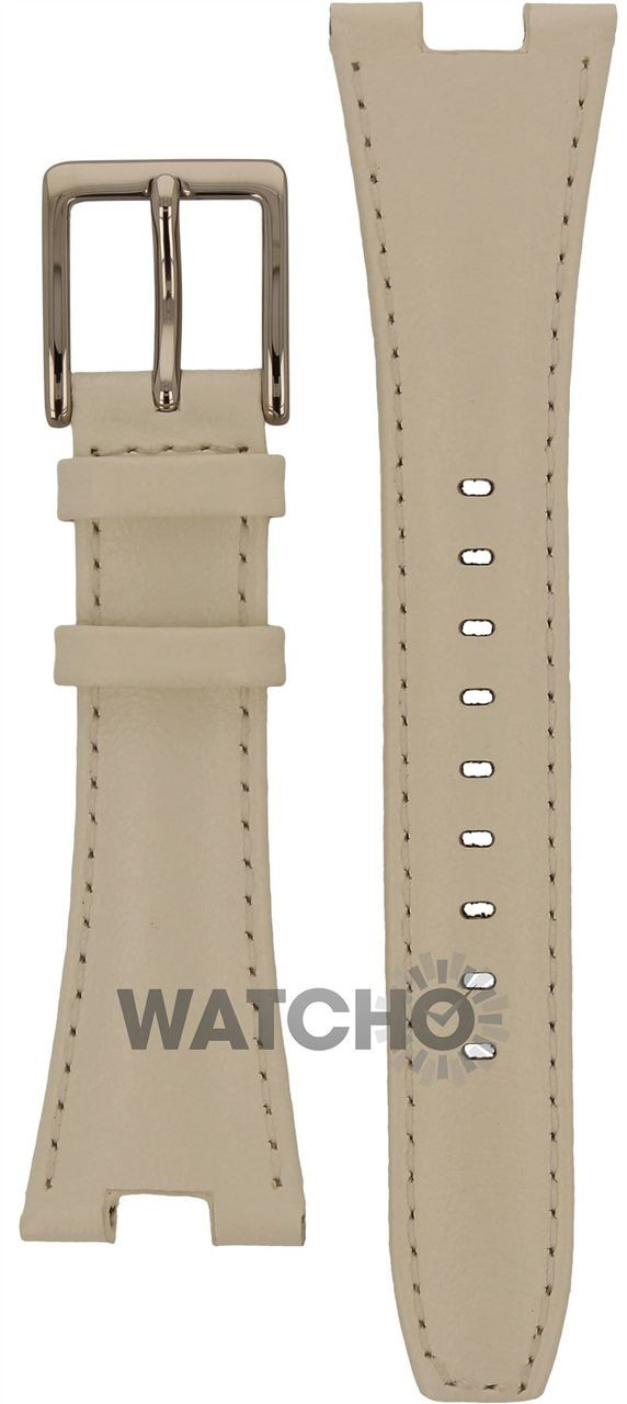 DKNY Watch Replacement White Leather Strap For NY4909