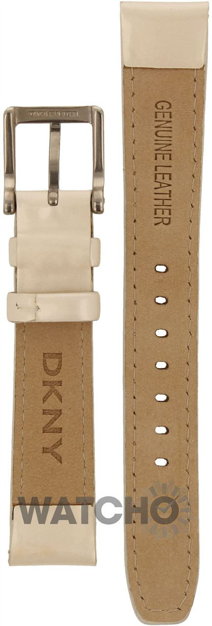 DKNY Watch Replacement Pearl White Leather Strap For NK4766