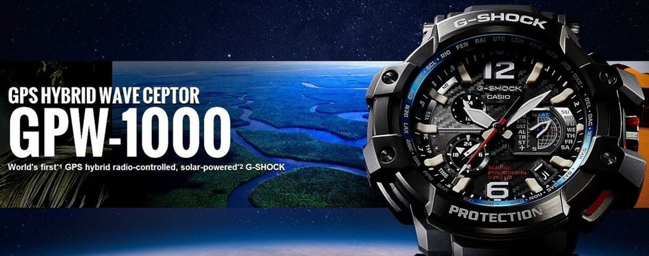 Casio G-Shock GPW-1000-1AER Gravity Master GPS Radio Solar Watch