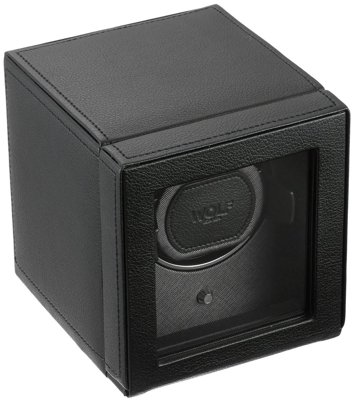 Wolf Cub Single Watch Winder In Pebble Black 461103