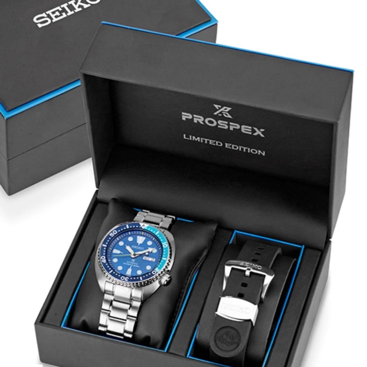 Seiko Prospex Limited Edition Blue Lagoon Turtle Watch SRPB11K1