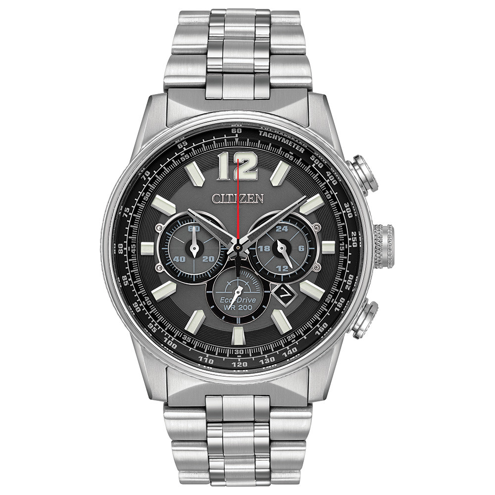 Citizen Eco-Drive Nighthawk Chronograph Watch CA4370-52E