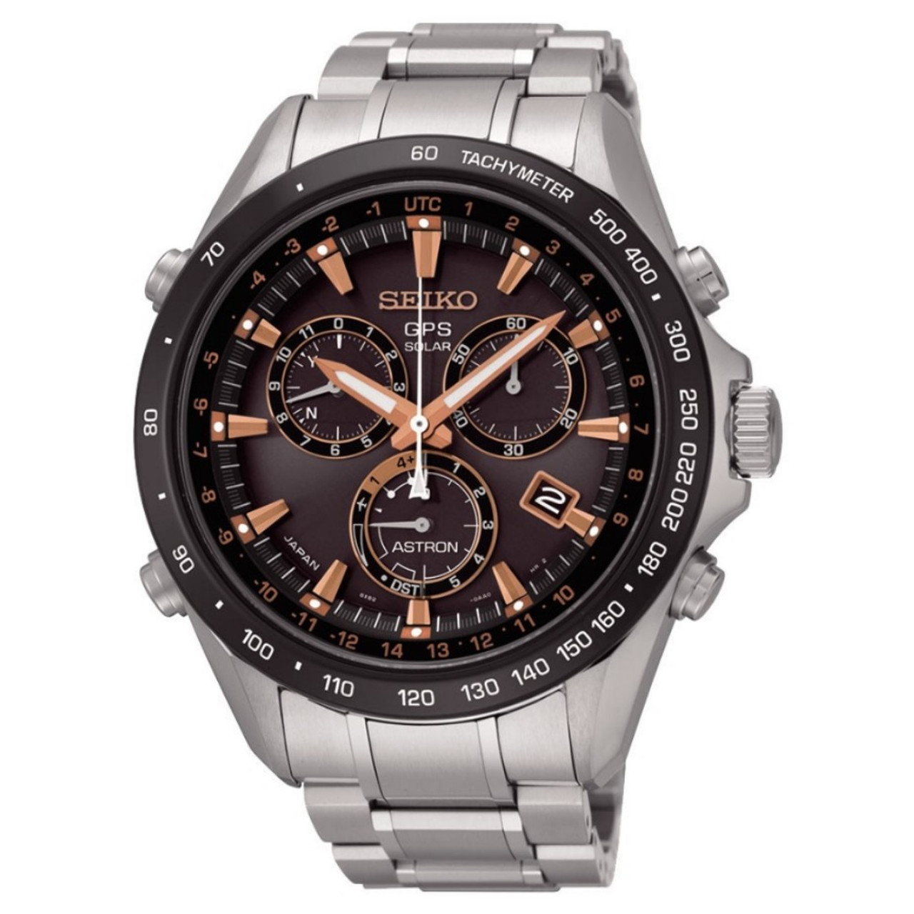 Seiko Astron GPS Solar Powered Men's Chronograph Watch SSE033J1