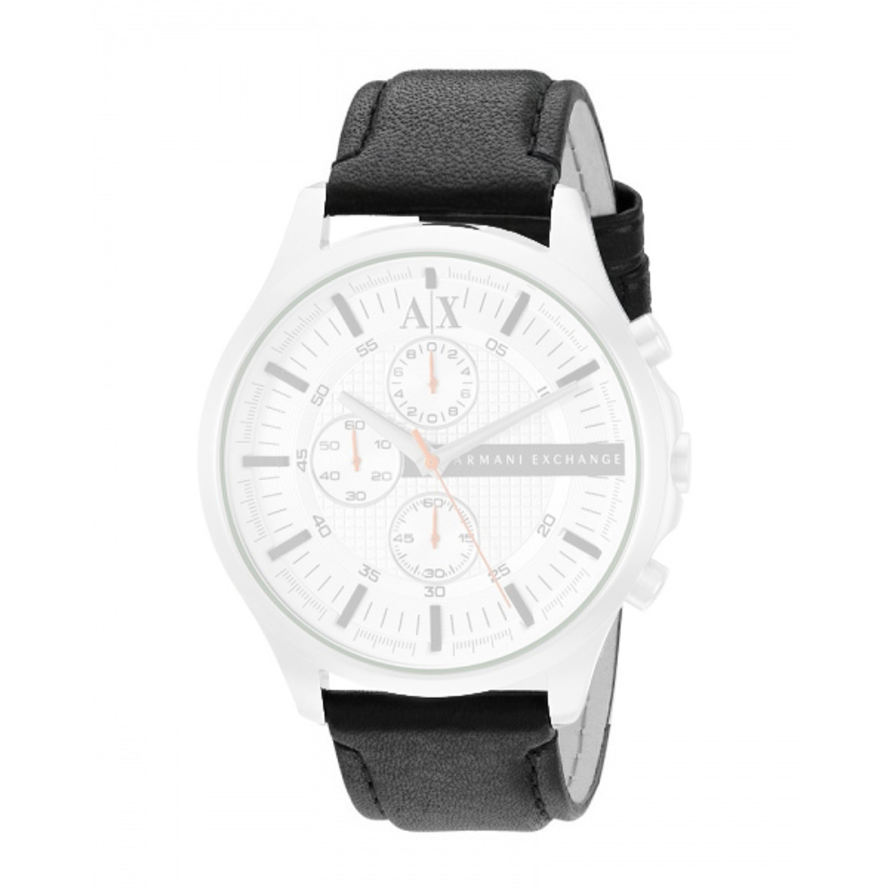 armani exchange watch leather strap