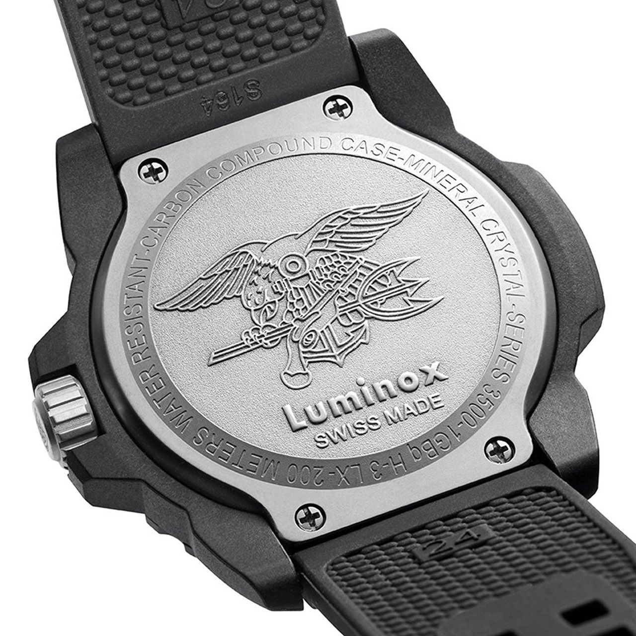 Luminox Navy Seal 3500 Series Carbon Case Bracelet Watch XS.3502.BO