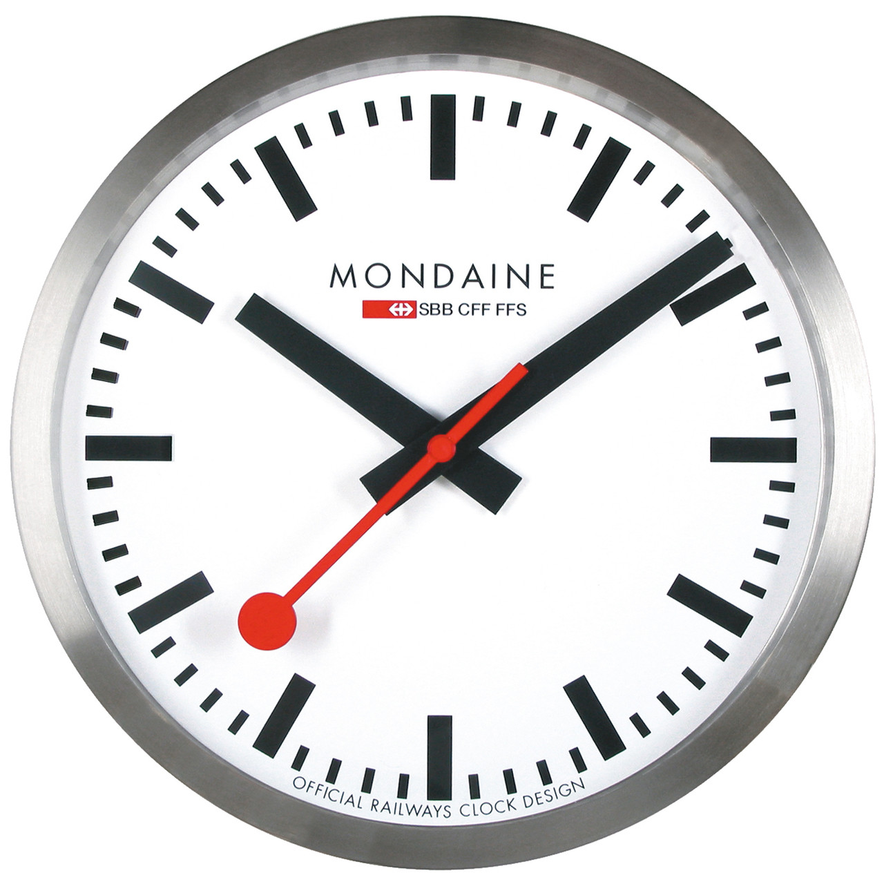 Mondaine Msm25s10 Swiss Railways Stop2go Bluetooth Wall Clock