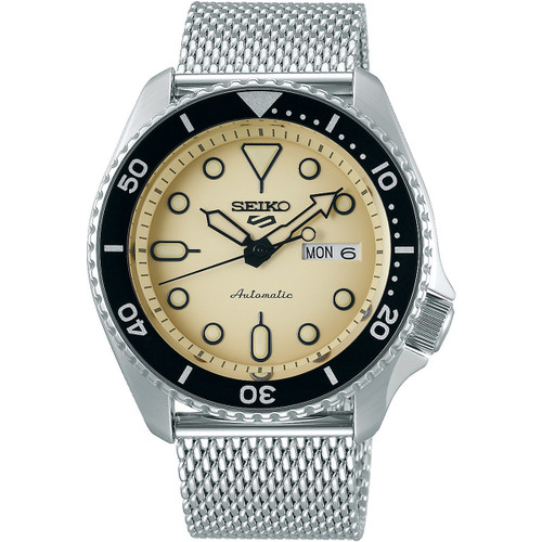 seiko 5 beige dial