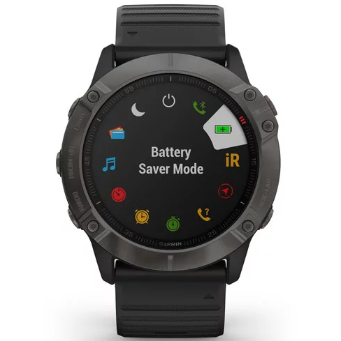 稼働品】GARMIN fenix 6X Pro Dual Power Ti Black DLC Titanium band