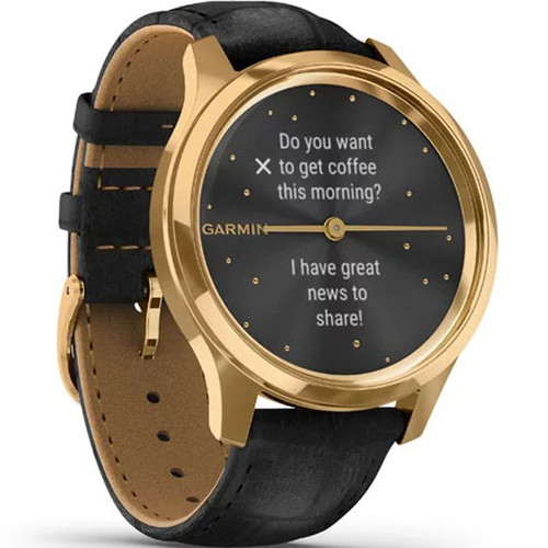 Garmin Vivomove Luxe 24K Gold Hybrid Smartwatch 010-02241-02