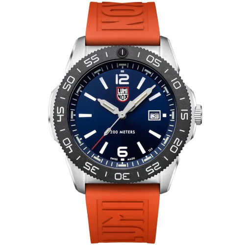 Luminox Pacific Diver Sapphire Orange Strap Watch
