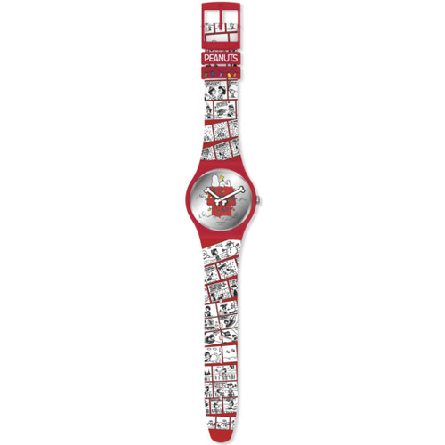 Swatch Christmas Special CHOMP! Silver Dial Watch SO29Z109