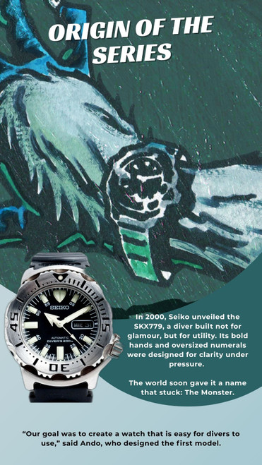 Seiko Prospex Antarctica Monster Save The Ocean Diver's Watch | 42mm | Automatic | Dark Blue