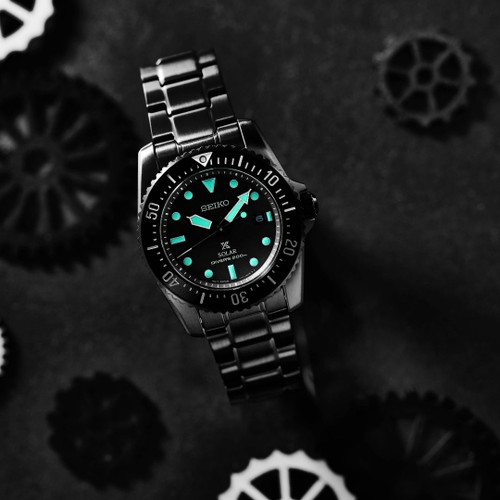 Seiko SNE587P1 Prospex Black Series Diver's Solar Watch