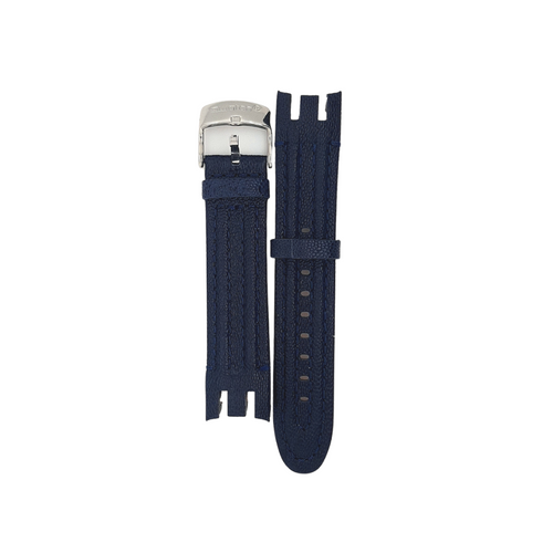 Swatch Ethnic Elegance 21mm Blue Leather Strap AYRS404