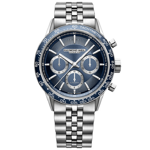 Raymond Weil Freelancer Watch Tri-Compax Blue 7741-ST3-50021