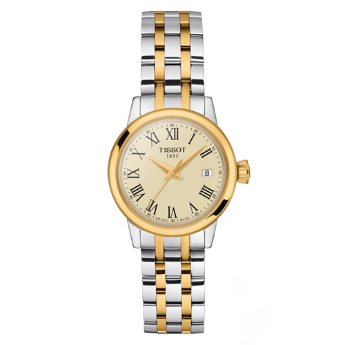 Tissot Classic Dream Lady Watch | 28mm | Ivory | Two-Tone Bracelet | T1292102226300