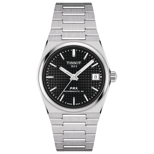 Tissot PRX Powermatic 80 Watch | 35mm | Black | Bracelet | T1372071105100