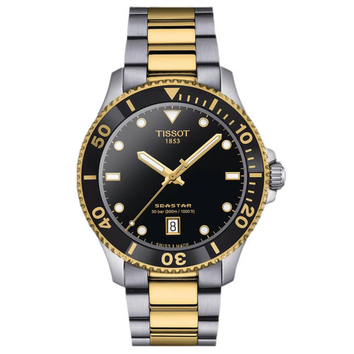 Tissot Seastar 1000 Watch | 40mm | Black | Bracelet