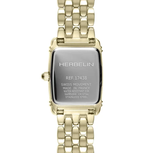 Herbelin Art Deco Mini Tonneau Watch | 18mm | Swiss Quartz | Yellow Gold
