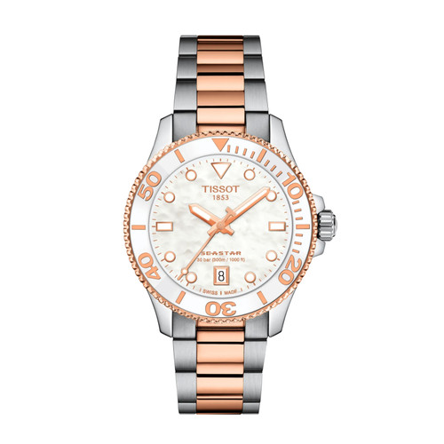 Tissot Seastar 1000 Two Tone Bracelet Watch T1202102211100