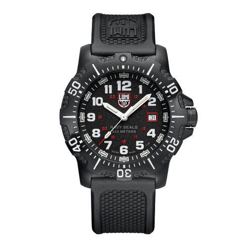 Luminox Navy Seal Military Dive Watch | 200M | 45mm | Swiss Quartz | Black  | Extra Strap