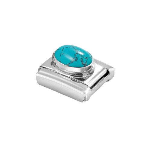 Nomination Composable Classic Charm | Vein Turquoise | Sterling Silver