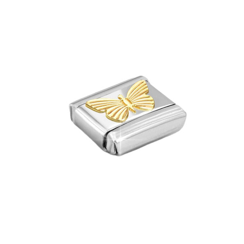 Nomination Composable Classic Charm | Gold Diamond Coated Butterfly