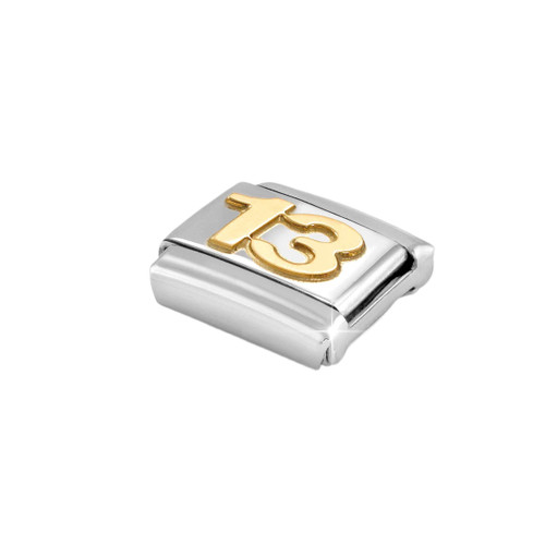 Nomination Composable Classic Charm | Gold Number 13