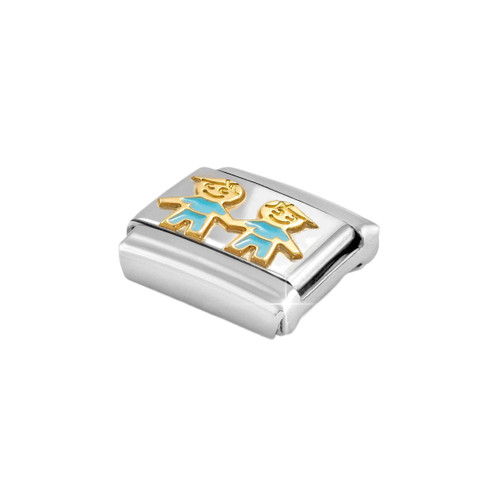 Nomination Composable Classic Charm | Gold Blue Brothers