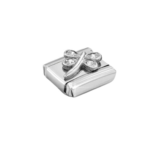 Nomination Composable Classic Charm | White Dragonfly | Sterling Silver | Cubic Zirconia