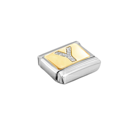 Nomination Composable Classic Glitter Charm | Gold Letter Y