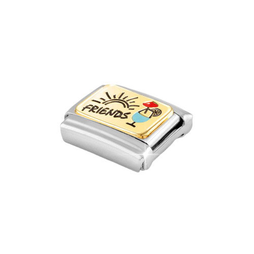 Nomination Composable Classic Charm | Gold Friends With Cocktails