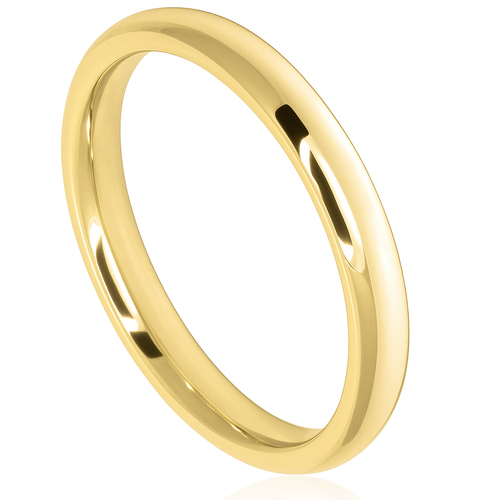 9ct Yellow Gold Ladies Wedding Ring | Oval Shape