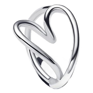 Pandora Organically Shaped Heart Ring | Sterling Silver | Pandora Essence | Size 56