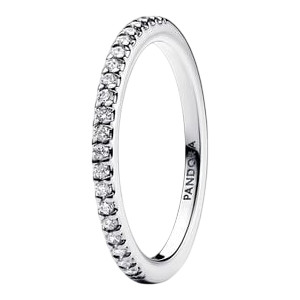 Pandora Sparkling Band Ring | Sterling Silver | Pandora Timeless | Size 56