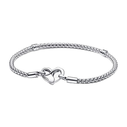 Pandora Moments Studded Chain Bracelet | Sterling Silver | Pandora Moments | Size 17