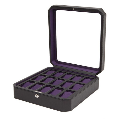 WOLF Windsor 10 Piece Watch Box with Drawer 458603