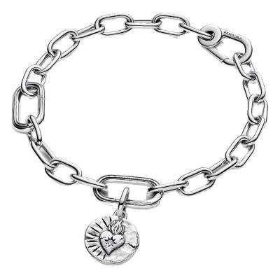 Pandora Heart Medallion | Cubic Zirconia | Sterling Silver