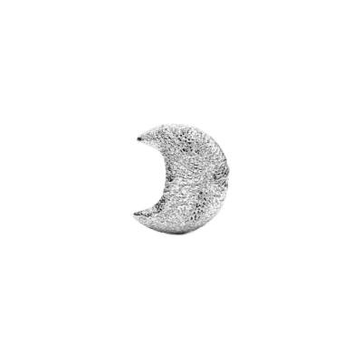 Pandora Textured Moon Mini Charm | Sterling Silver