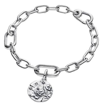 Pandora Cherry Blossom Medallion | Cubic Zirconia | Sterling Silver