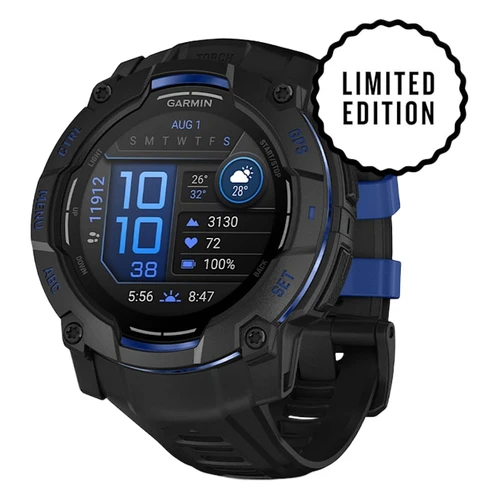 Garmin Instinct 3 Watch | Limited Edition | Amoled Display | 50mm | Black | Black Band
