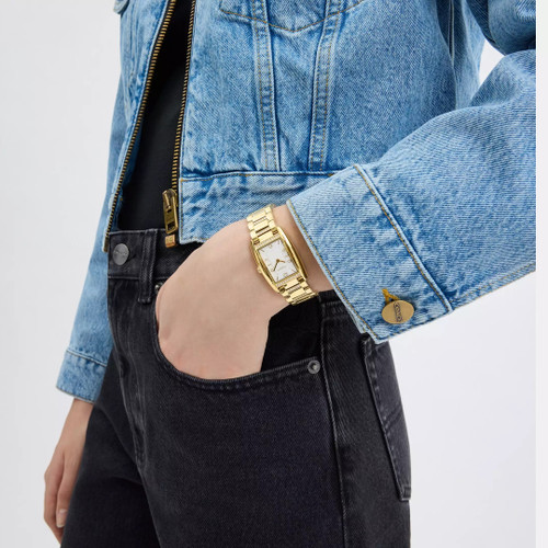 Coach Reese Crystal Watch | 30mm | Quartz | Gold