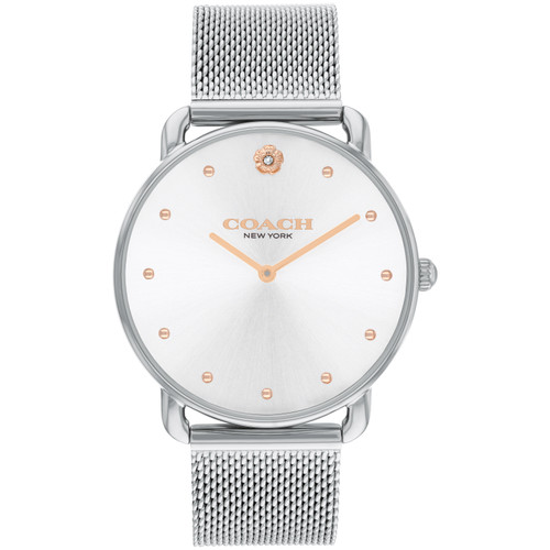 Coach Elliot Watch | 36mm | Quartz | Silver | Silver Bracelet