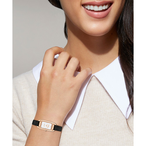 Coach Cadie Watch | 28.5mm | Quartz | White | Leather Strap