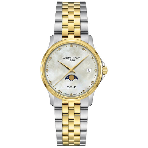Certina DS-8 Moon Phase Bracelet Ladies Watch C0332571111800