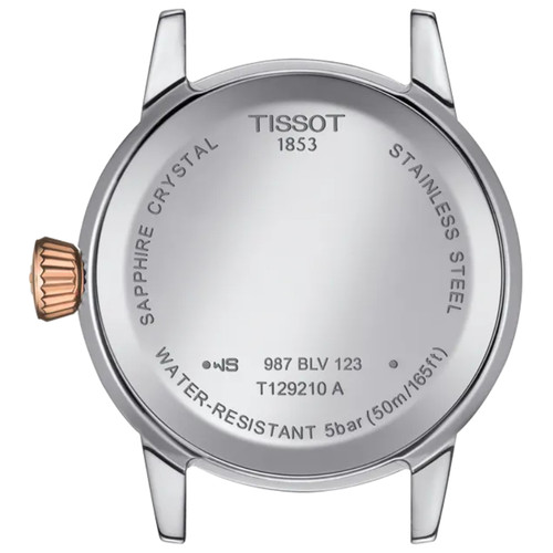 Tissot Classic Dream Lady Watch | 28mm | Swiss Quartz | White | Two Tone Rose Gold