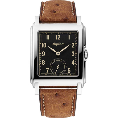 Alpina Heritage Carree 140 Years Edition Watch | 1930s Reissue | 32x39mm | Swiss Automatic | Black