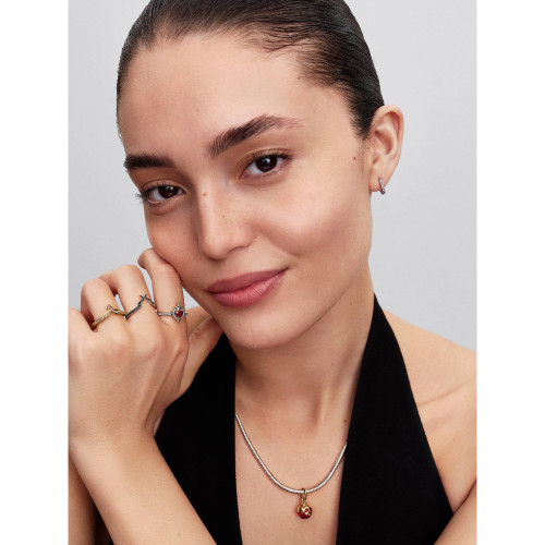 Pandora Disney Maleficent Ring with Black Crystal | Sterling Silver | Size 58mm